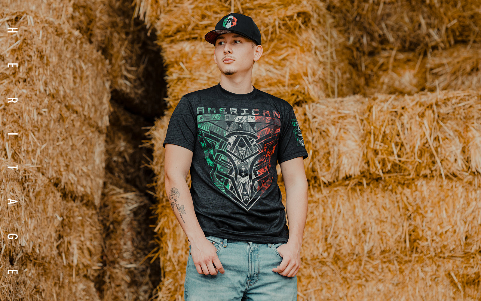 Playeras american top fighter para hombre