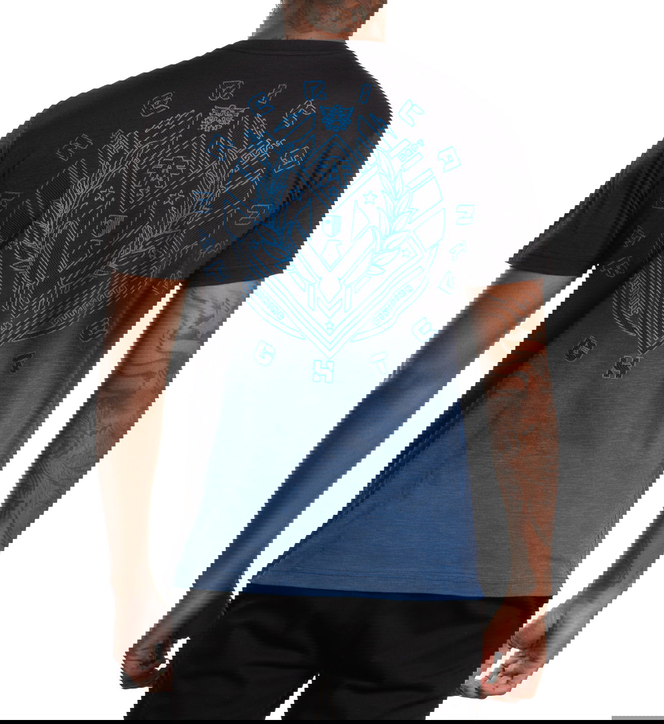 T-Shirt Uomo American Fighter L XL Lander Athletic Biker MMA - Foto 10