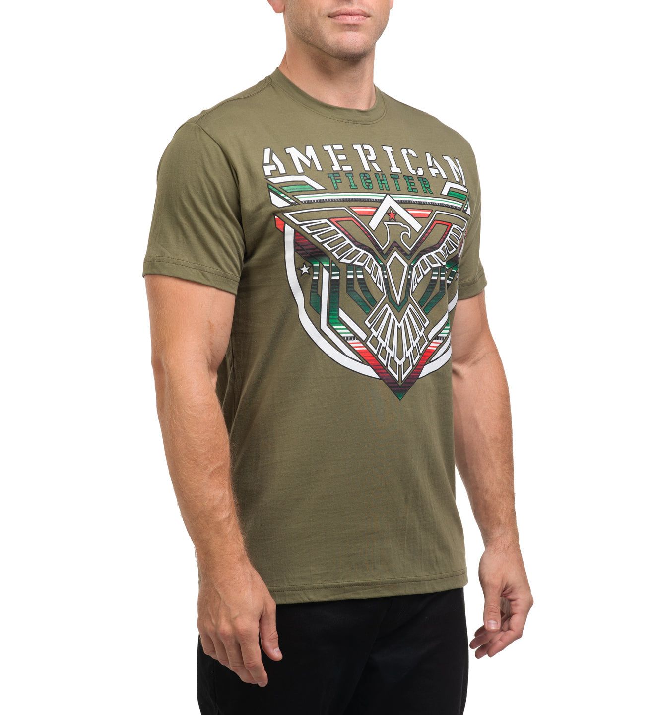 T-shirt American Fighter Boys Parkside - Blu, Manica Corta - Nuova Con Etichette