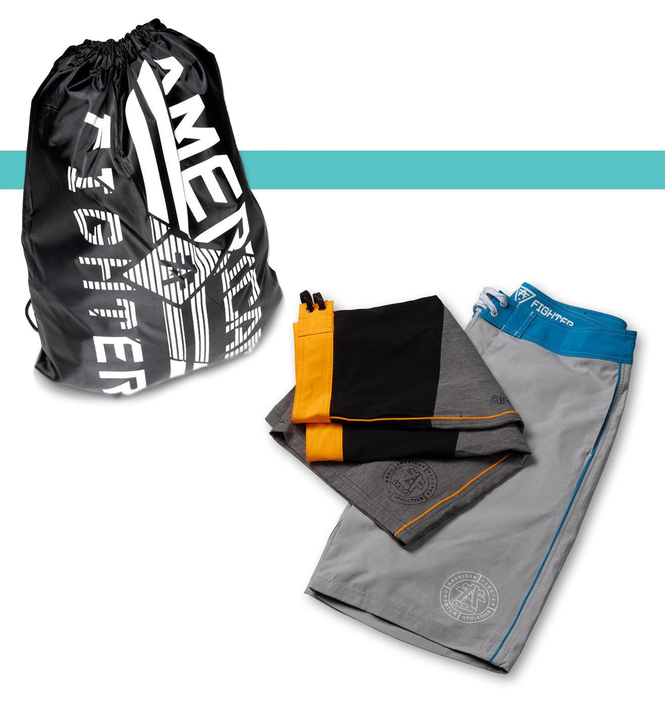 American fighter swim trunks store